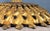 1950s Gold Metal Tole Sunburst Shade for Ceiling Light Fixture, Made in Italy For Sale - Image 10 of 18