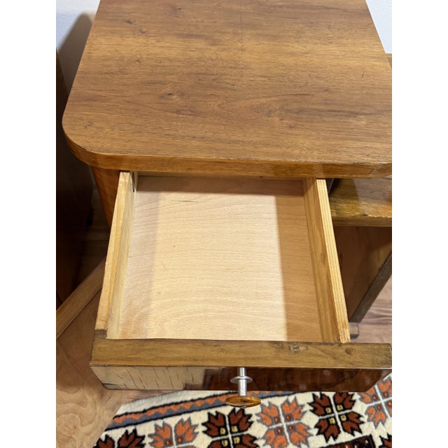 Art Deco Nightstands, Central Europe 1930s, Set of 2 For Sale - Image 10 of 13