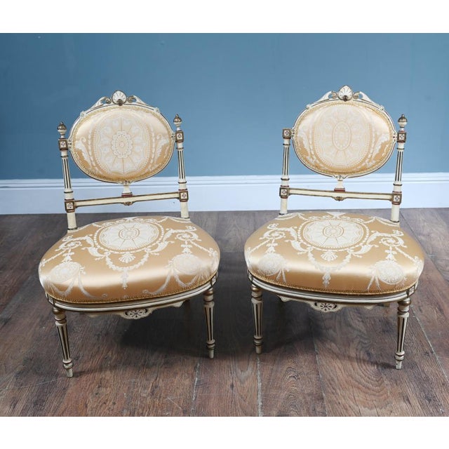 Set of French Neo-Classical Chairs, 1890s For Sale - Image 3 of 10