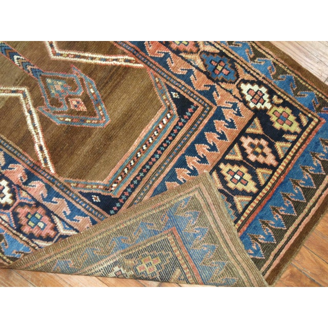 Early 20th Century Zabihi Collection Persian Bakshaish Serab Tribal Runner - 3'6" x 11'9" For Sale - Image 10 of 10