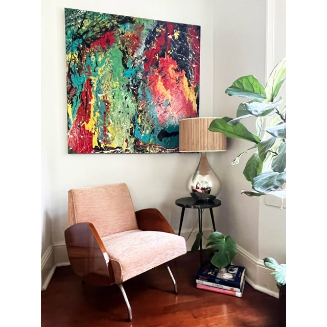 Who said they were looking for color? Cause I got it right here. How fab would this look in an industrial loft over a Mid-...