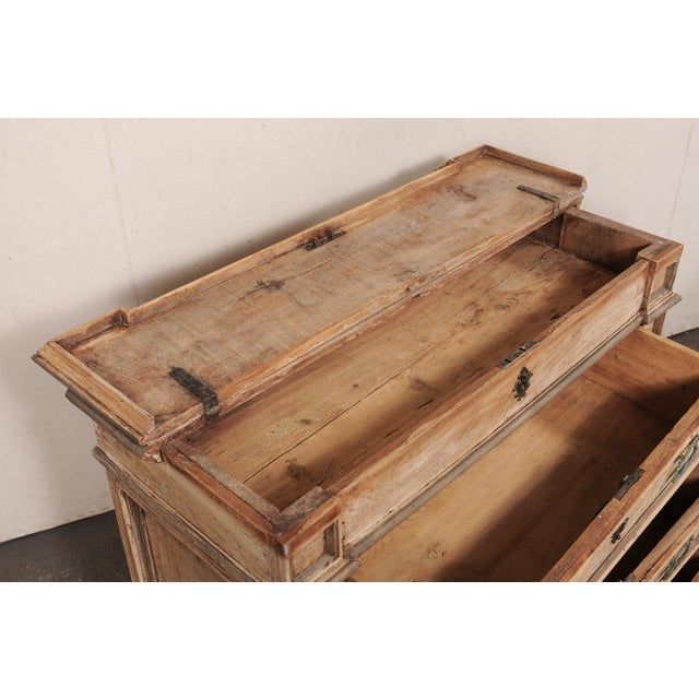 Wood Italian 18th C. Chest W/ Lift Top Storage For Sale - Image 7 of 13