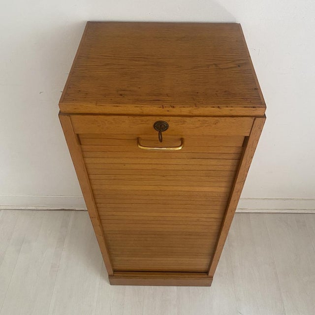 Notarys Cabinet with Roll-Top Door, 1960s For Sale - Image 6 of 13