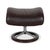 Animal Skin Set of Aura Leather Recliner and Ottoman from Stressless For Sale - Image 7 of 18