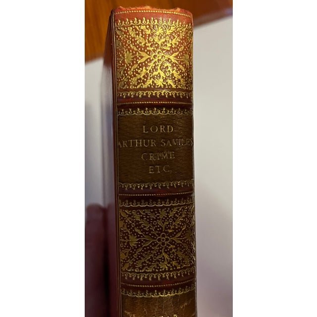 Fine Red Leather Binding - Lord Arthur Savile's Crime - By Oscar Wilde, London 1908 For Sale In New York - Image 6 of 11