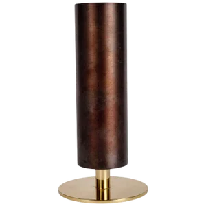 Carl Aubock Model #7247-2 Patinated Brass Vase