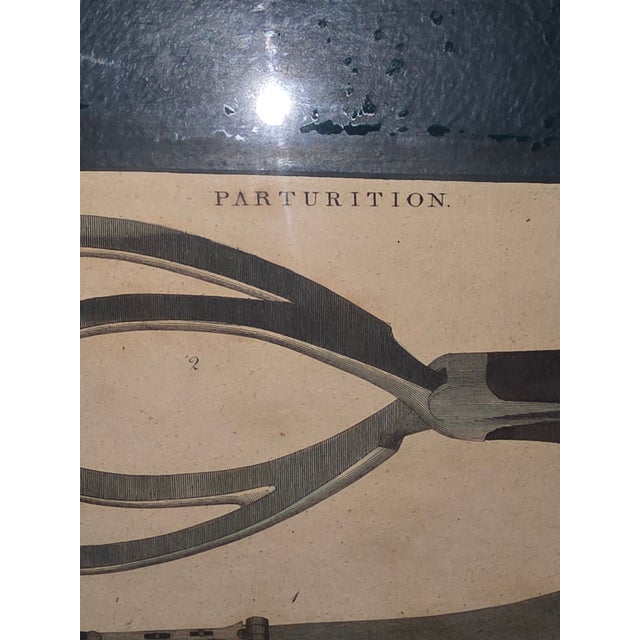 Traditional Hand Colored Medical Tools Engraving For Sale - Image 3 of 9