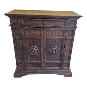 18th C Italian Tuscan Two Door Walnut Cabinet