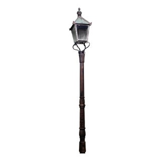 Victorian Copper Iron Lamp Post For Sale