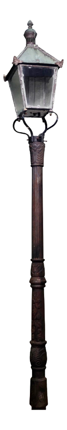 Victorian Copper Iron Lamp Post