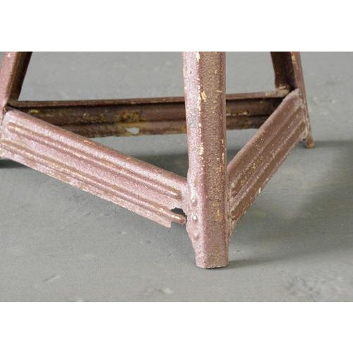 Bauhaus Industrial Factory Stool by Rowac, 1930s For Sale - Image 3 of 12