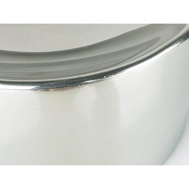 Artemide Steel and Black Plastic Table Ashtray by Emma Gismondi Schweinberger for Artemide, 1960s For Sale - Image 4 of 11