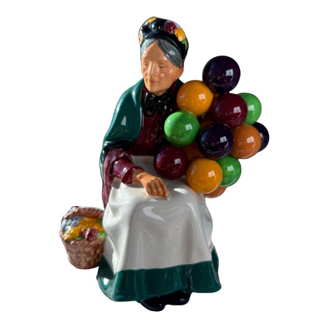 Antique Royal Doulton Figurine ~ “The Old Balloon Seller” ~ Hn 1315 For Sale