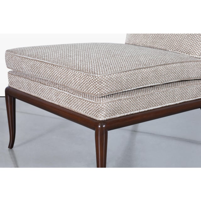Vintage Walnut Slipper Lounge Chairs by t.h. Robsjohn-Gibbings for Widdicomb For Sale - Image 9 of 14