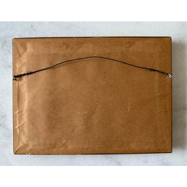 Wood Small Framed Watercolor Rural Landscape Painting For Sale - Image 7 of 9