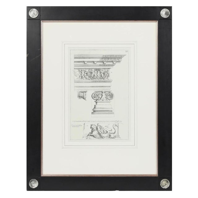 Italian Set of 8 Antique Giovanni Battista Piranesi Framed Italian Architectural Prints For Sale - Image 3 of 11