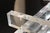 Glass 1970s Share Stacked Lucite Side End Table With Glass Top For Sale - Image 7 of 11