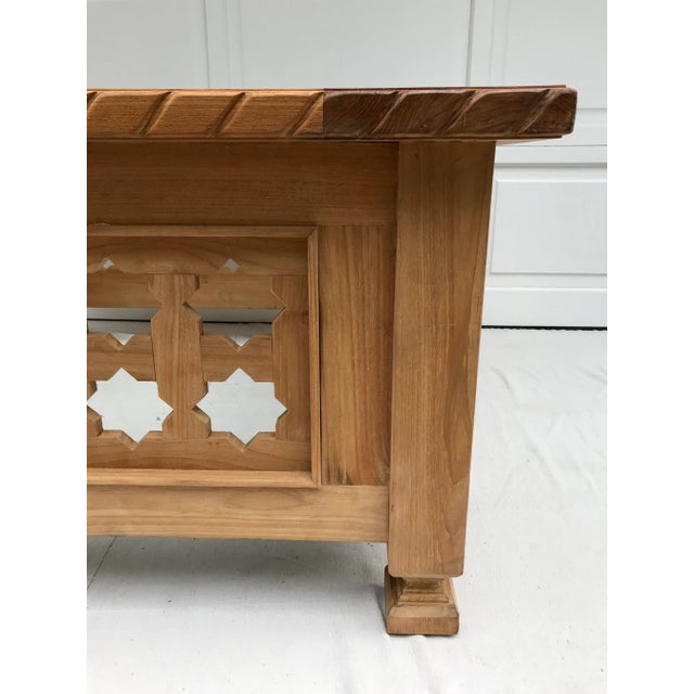 1990s Mediterranean Iksun Teak Outdoor Table For Sale - Image 4 of 6