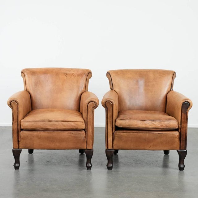 Vintage Sheepskin Armchairs, Set of 2 For Sale - Image 18 of 18