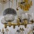 Brass and Smoke Glass German Chandelier For Sale In New York - Image 6 of 8