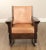 Oak Craft Antique Mission Oak and Leather Rocking Chair For Sale In Philadelphia - Image 6 of 12