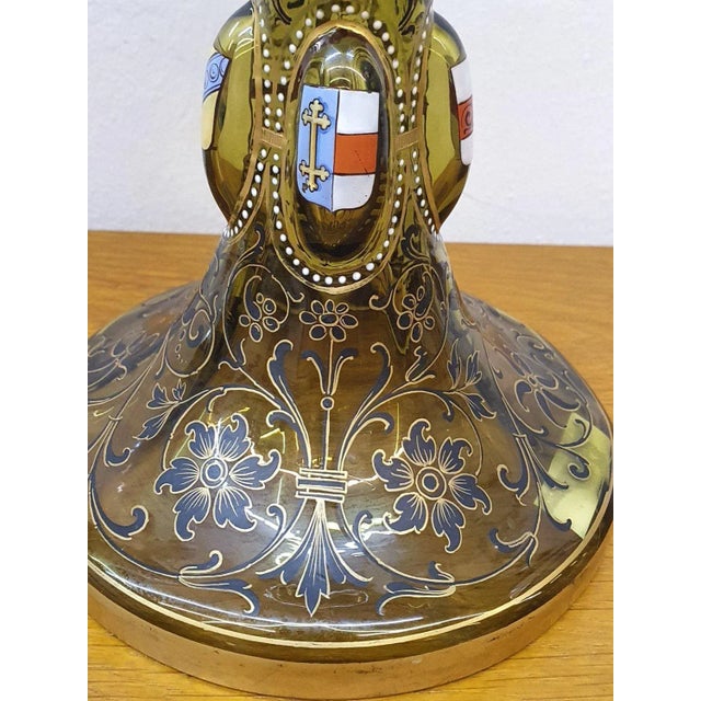 Glass Large Glass Goblet from Bohemia, 1880s For Sale - Image 7 of 16