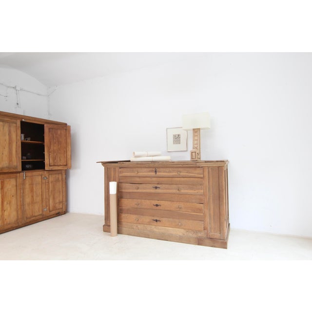 Sacristy Drawer Cabinet in Oak, 1800s For Sale - Image 3 of 18