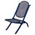 Victorian Late 19th Century Vienna Secession Bent Oak & Cane Folding Chair No. 01 in Dark Stain Attributed to Thonet For Sale - Image 3 of 7