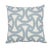 Contemporary Schumacher Santorini Print Indoor/Outdoor Pillow in Sky For Sale