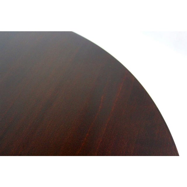 Round Wooden Coffee Table, Czechoslovakia, 1970s For Sale - Image 11 of 16