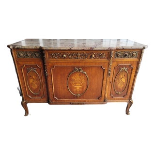 1920s French Marble Top Chest For Sale
