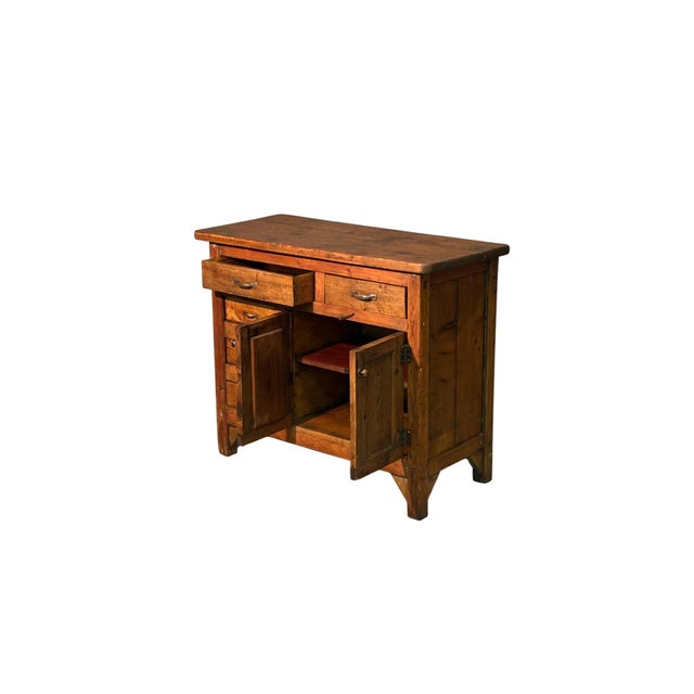 Rustic Antique Industrial Sideboard, 1890s For Sale - Image 3 of 4