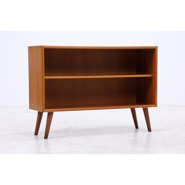 Mid-Century Teak Bookcase with 2 Shelves For Sale - Image 4 of 11