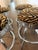 Chrome Vintage Chrome Swivel Counter Stools in Tiger-Print Chenille, Set of 4 For Sale - Image 8 of 10