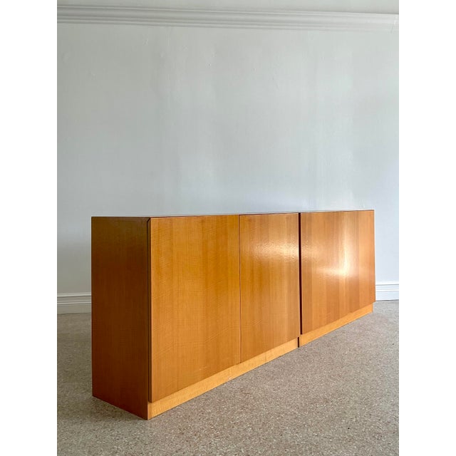 Wood Vintage Custom Two Part Long Credenza For Sale - Image 7 of 12