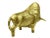 Late 20th Century Golden Cast Metal Bull Figurine For Sale - Image 4 of 6