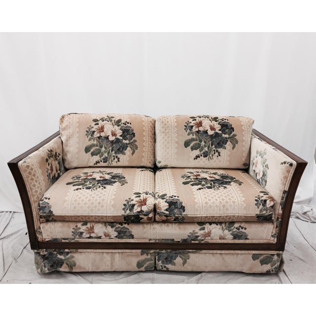 Vintage Cane Panel Loveseat Chairish