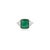 Contemporary Art Deco 4.37 Carat Emerald & Baguette Diamond Ring Size 5.5 in 14k Gold For Sale - Image 3 of 13