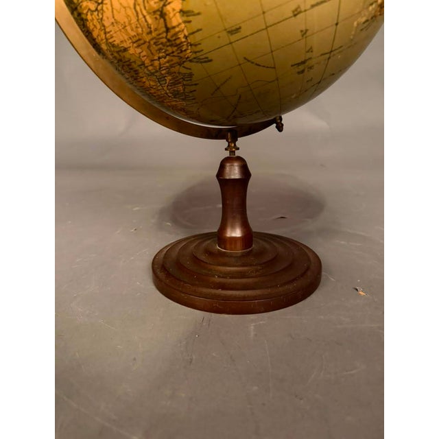 Swedish Celestial Globe on Turned Wood Stand, Circa 1920s For Sale - Image 4 of 11