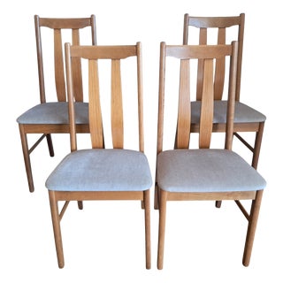 Vintage Teak Dining Chairs, 1970s, Set of 4 For Sale