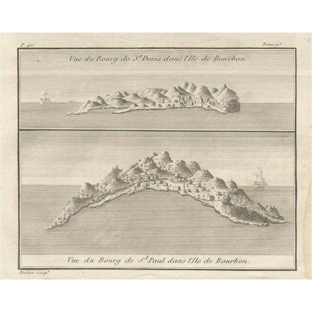 Portier Views of St. Denis and St. Paul, 1790, Engraving on Paper For Sale - Image 10 of 10