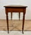 Antique English Style Wooden Writing Table with Leather Top and Drawers, 1930s For Sale - Image 13 of 14