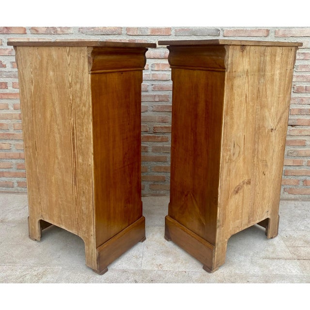 Early 20th Century French Provincial Walnut Nightstands, 1920, Set of 2 For Sale - Image 11 of 18
