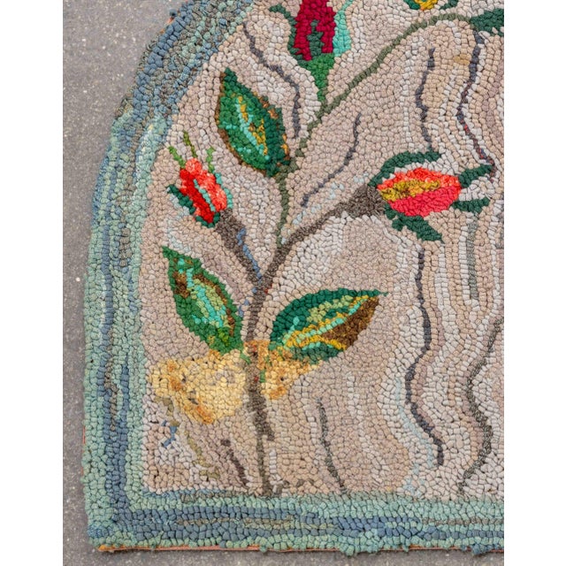 Vintage Hand-Hooked Wool Rug, 1' 6" X 3' 2" For Sale - Image 4 of 6