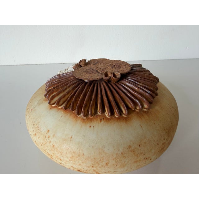 1970s Mid Century Organic Modern Warren Hullow Sea Form Studio Pottery Sculpture For Sale - Image 5 of 12