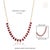 8.88Carat Graduated Pear Cut Ruby Bezel Necklace in 14k Yellow Gold- 17 Inch Length For Sale - Image 14 of 18