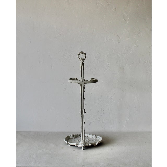 Victorian Early 20th Century Victorian Cast Iron Umbrella Stand Footed For Sale - Image 3 of 10