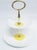 Rare vintage Gien (France) 2-tiered petit fours serving stand in daisy form. The stand matches the Gien daisy dessert...