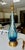 Metal Blue & Clear Seguso Murano Organic Table Lamp For Sale - Image 7 of 15
