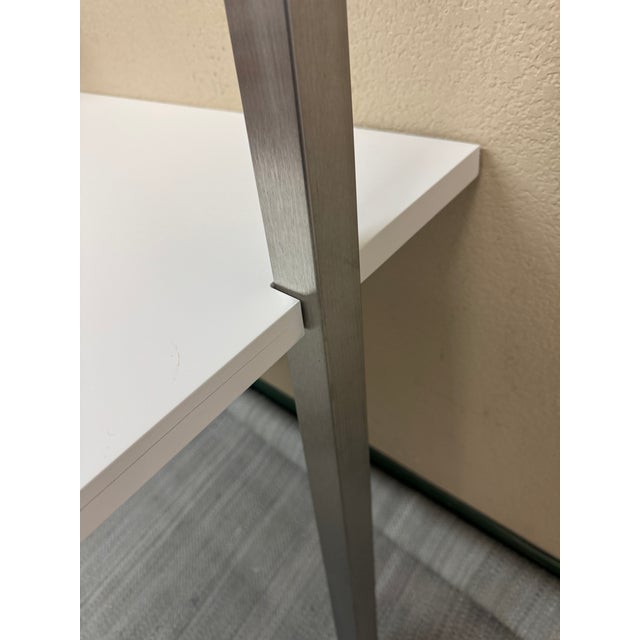 Metal Room & Board Gallery Leaning Desk + Shelves For Sale - Image 7 of 12